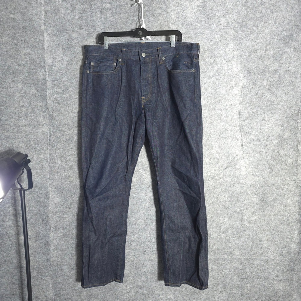 J.Crew 1040 Athletic Slim Jeans Mens 36x30 Dark Indigo Kaihara Japanese Denim